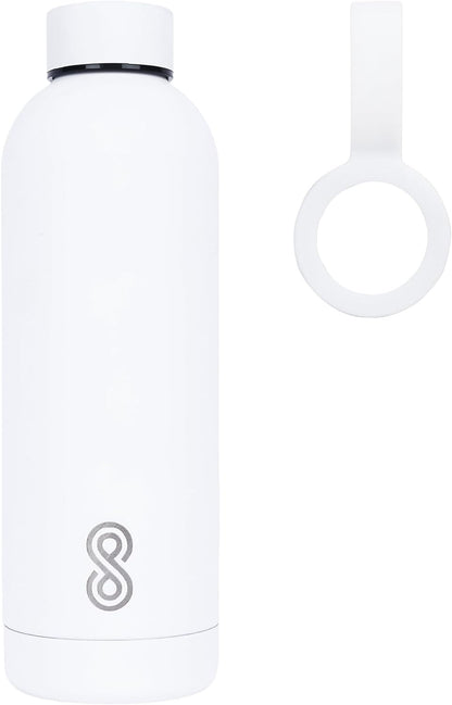 Minimalist Steel Water Bottle 25 Oz | 750 ML | White