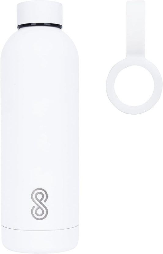 Minimalist Steel Water Bottle 25 Oz | 750 ML | White