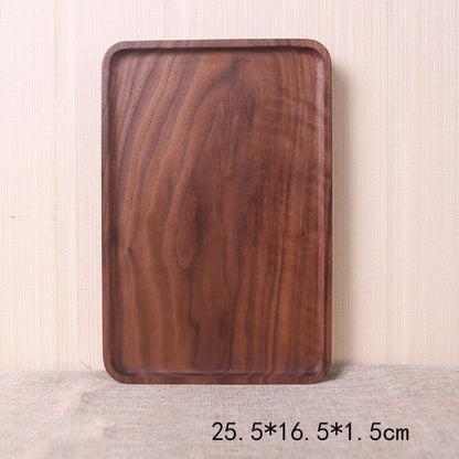 Walnut rectangular tray tray tea tray dessert