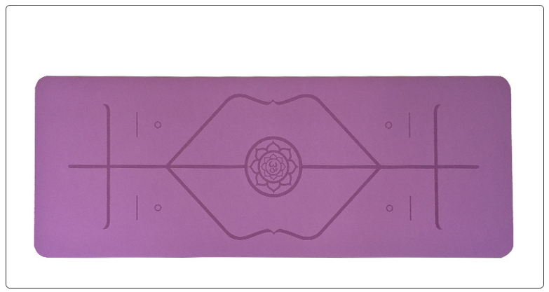 Natural rubber yoga mat