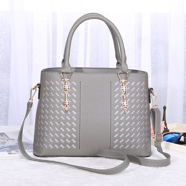 new female fashion bags handbag shoulder embroidery all-match fashion and messenger bag
