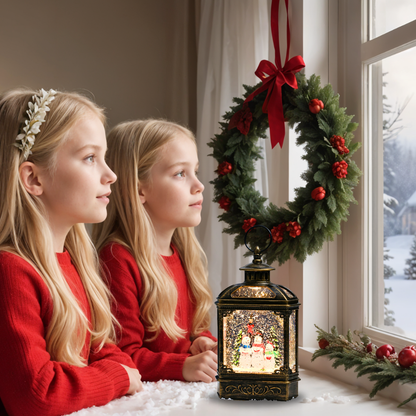 SINT Christmas Vintage Snow Globe Lantern