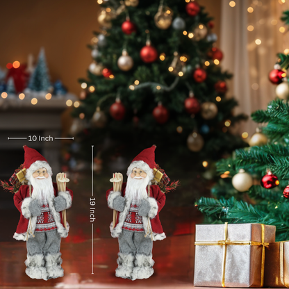 SINT 18 Inch Christmas Standing Santa Claus Doll Statue Figurine Ornament