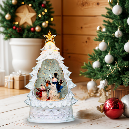 SINT Christmas Music Lighted Water Glitter Lamp for Home Decoration