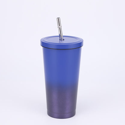 Stainless Steel Large-capacity Straw Insulation Cup