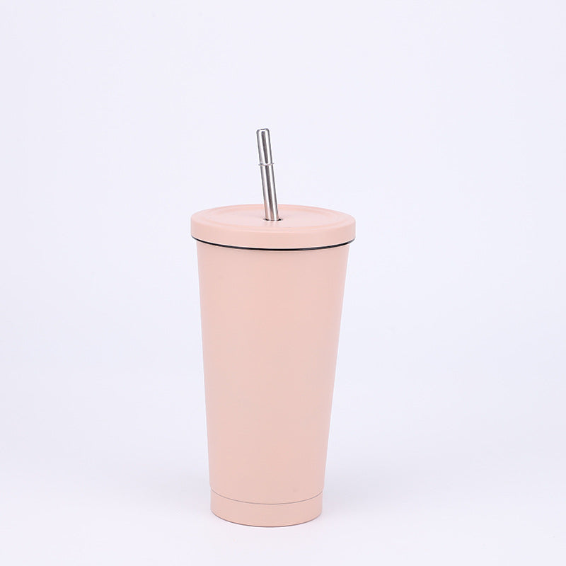 Stainless Steel Large-capacity Straw Insulation Cup