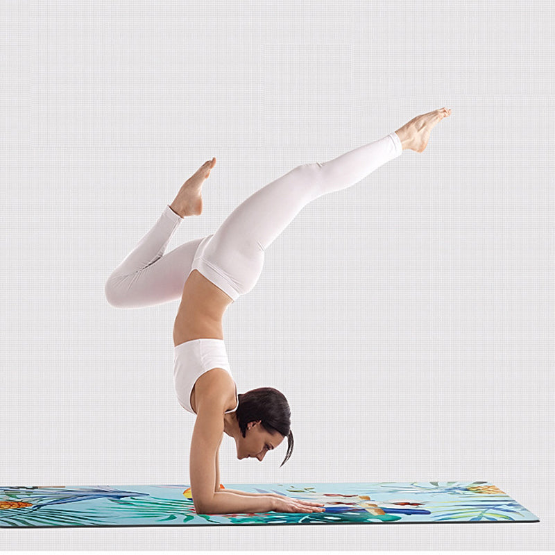 Suede folding yoga mat