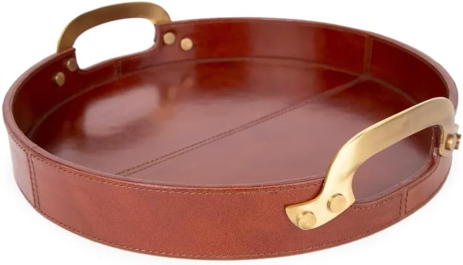 Vintage Genuine Leather Tray