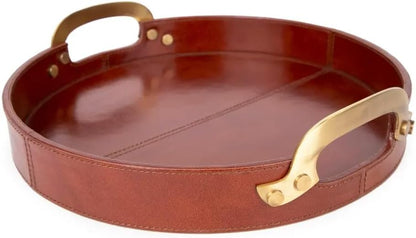 Vintage Genuine Leather Tray