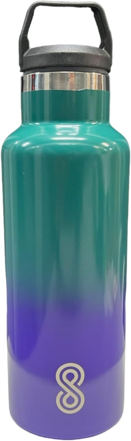 Water Bottle - 25 Oz, Leak Proof - Stainless Steel | Blue Lagoon