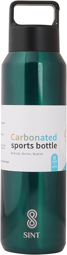 Carbonated Sports Bottle- Leak Proof 27 oz| 800 ML Green