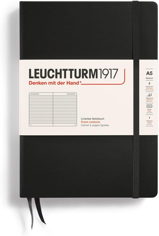 Notebook Medium (A5) Hardcover, 251 Numbered Pages