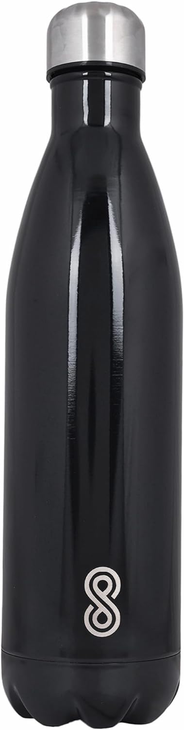 Water Bottle 25 Oz Stainless Steel| 750 ML | Black