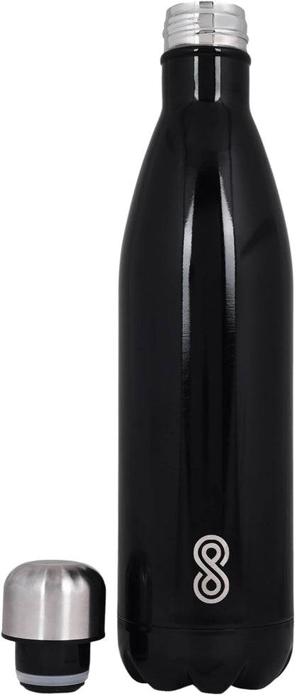 Water Bottle 25 Oz Stainless Steel| 750 ML | Black