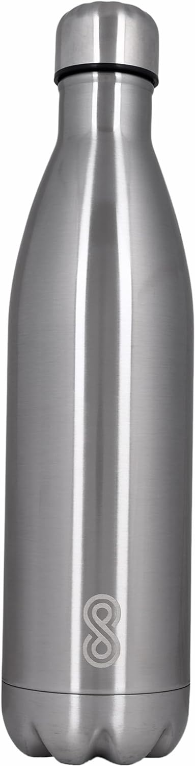 Water Bottle 25 Oz Stainless Steel| 750 ML | Silver