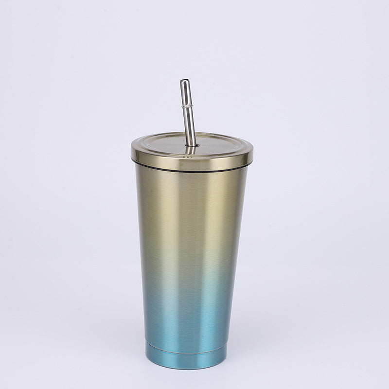 Stainless Steel Large-capacity Straw Insulation Cup