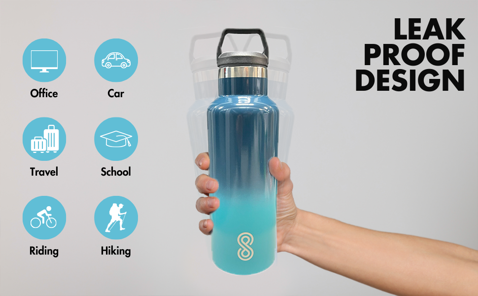 Water Bottle - 25 Oz, Leak Proof - Stainless Steel | Orca