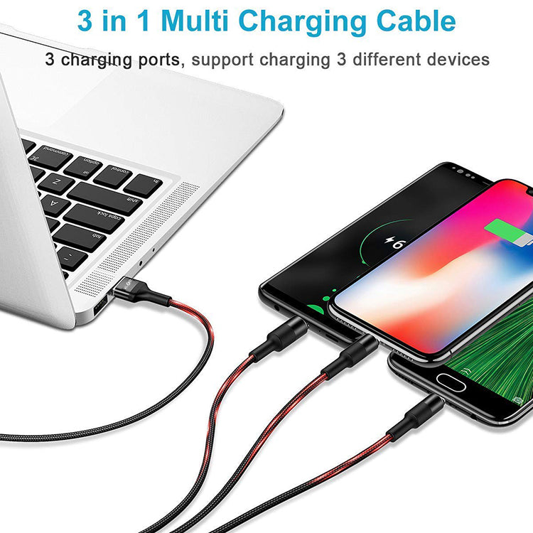 KLGO 3-In-1 High Power Fast Charging Data Cable