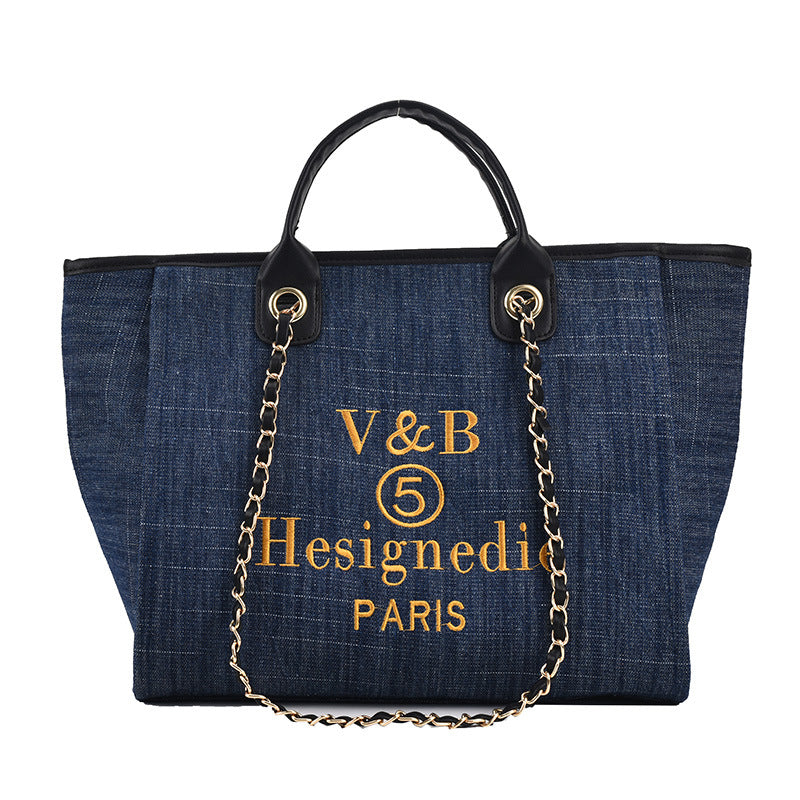 Women's Bag New European And American Bags Big Bag Shoulder Bag Large Capacity Chain Handbag Ins Messenger Bag