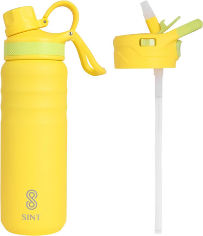 Vacuum Insulated Water Bottle- Leak Proof 24 oz| 700 ML Yellow