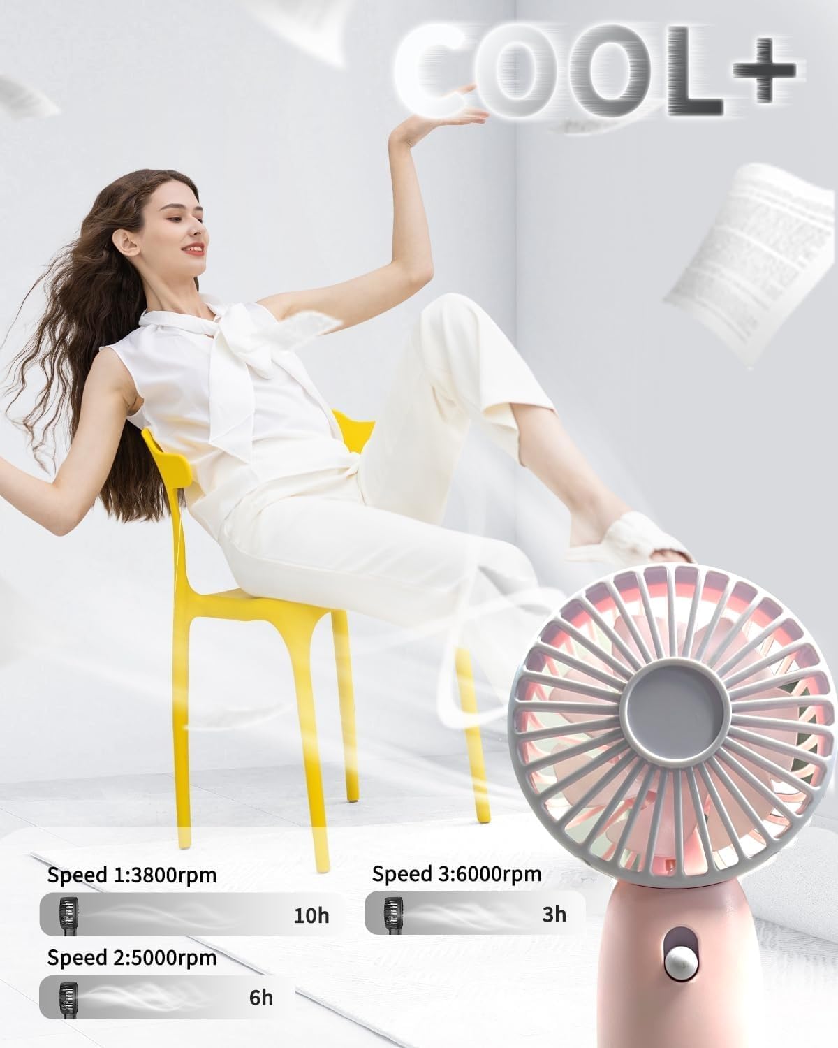 Mini Handheld Portable USB Rechargeable Fan