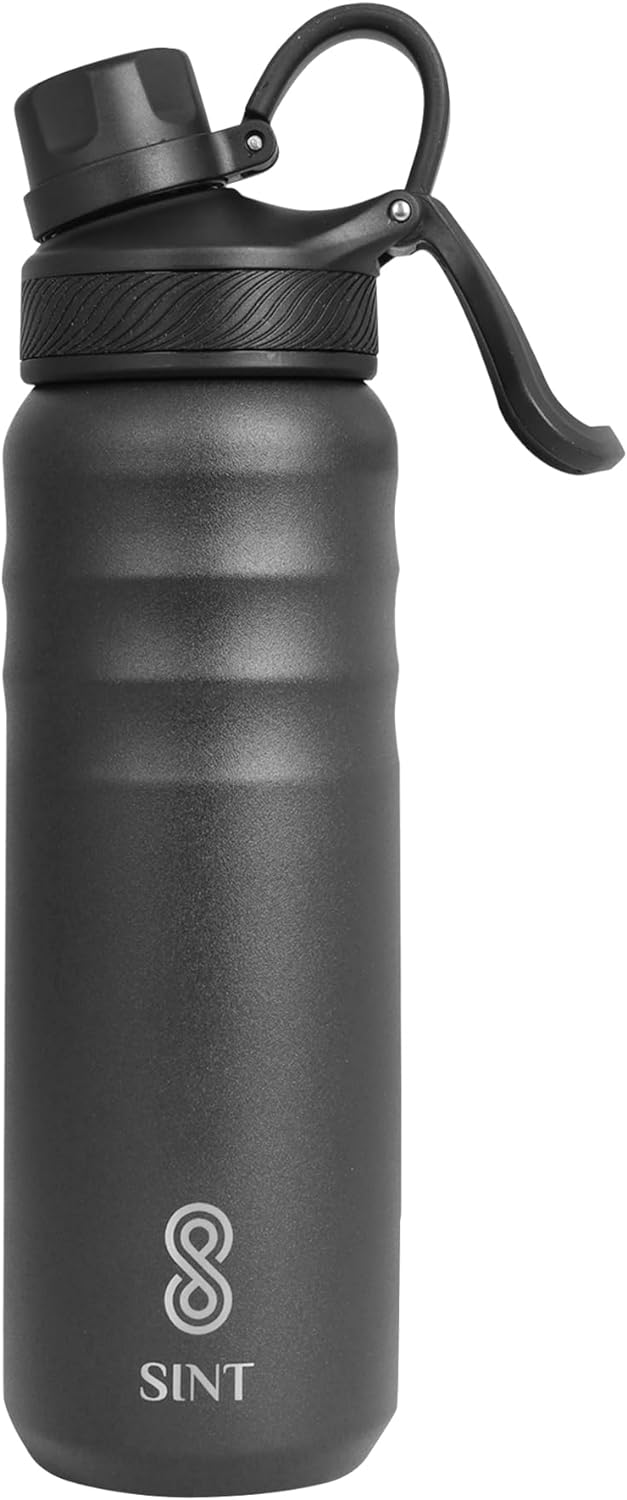 Vacuum Insulated Water Bottle- Leak Proof 24 oz| 700 ML Black