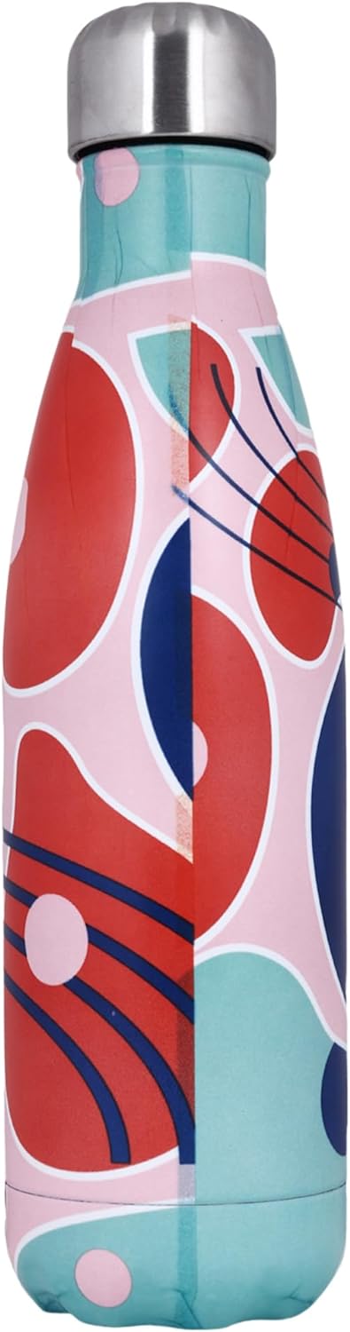 Modern Art Water Bottle 17 Oz | 500 ML | Pink