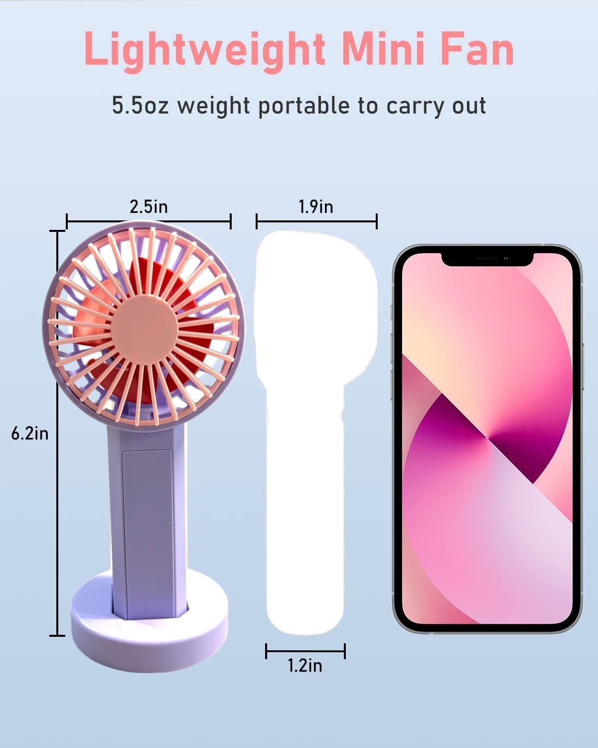 Mini Handheld Portable Fan|USB Rechargeable