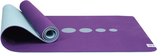 Premium 6mm Print Reversible Yoga Mat- Amethyst Lotus