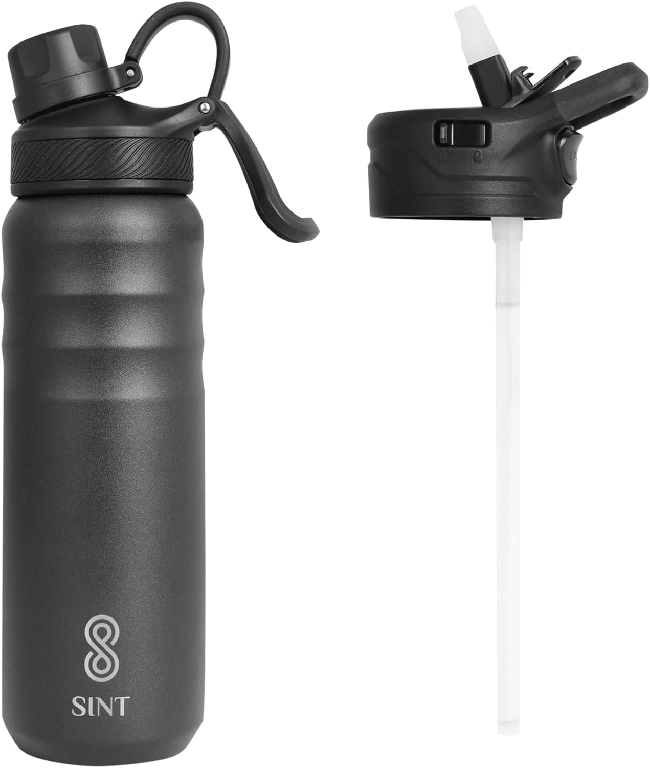 Vacuum Insulated Water Bottle- Leak Proof 24 oz| 700 ML Black