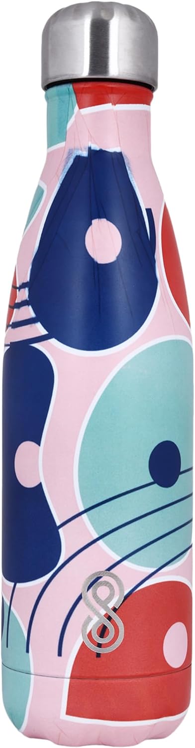 Modern Art Water Bottle 17 Oz | 500 ML | Pink