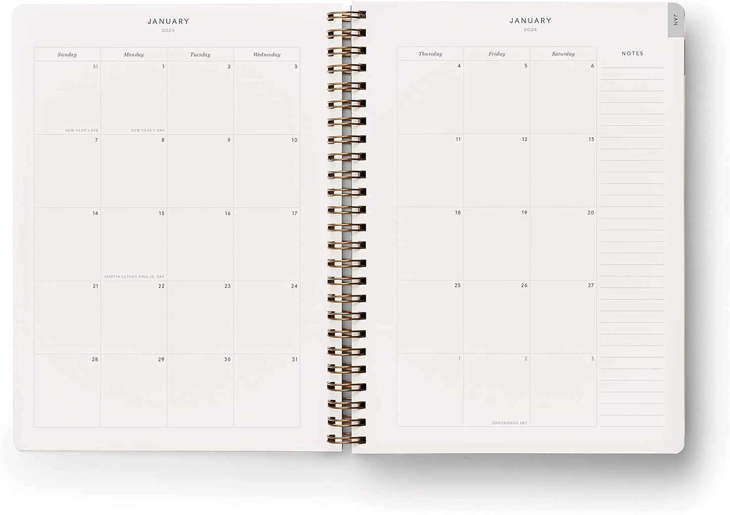 RIFLE PAPER CO. 2024 Flores 12-Month Softcover Spiral Planner