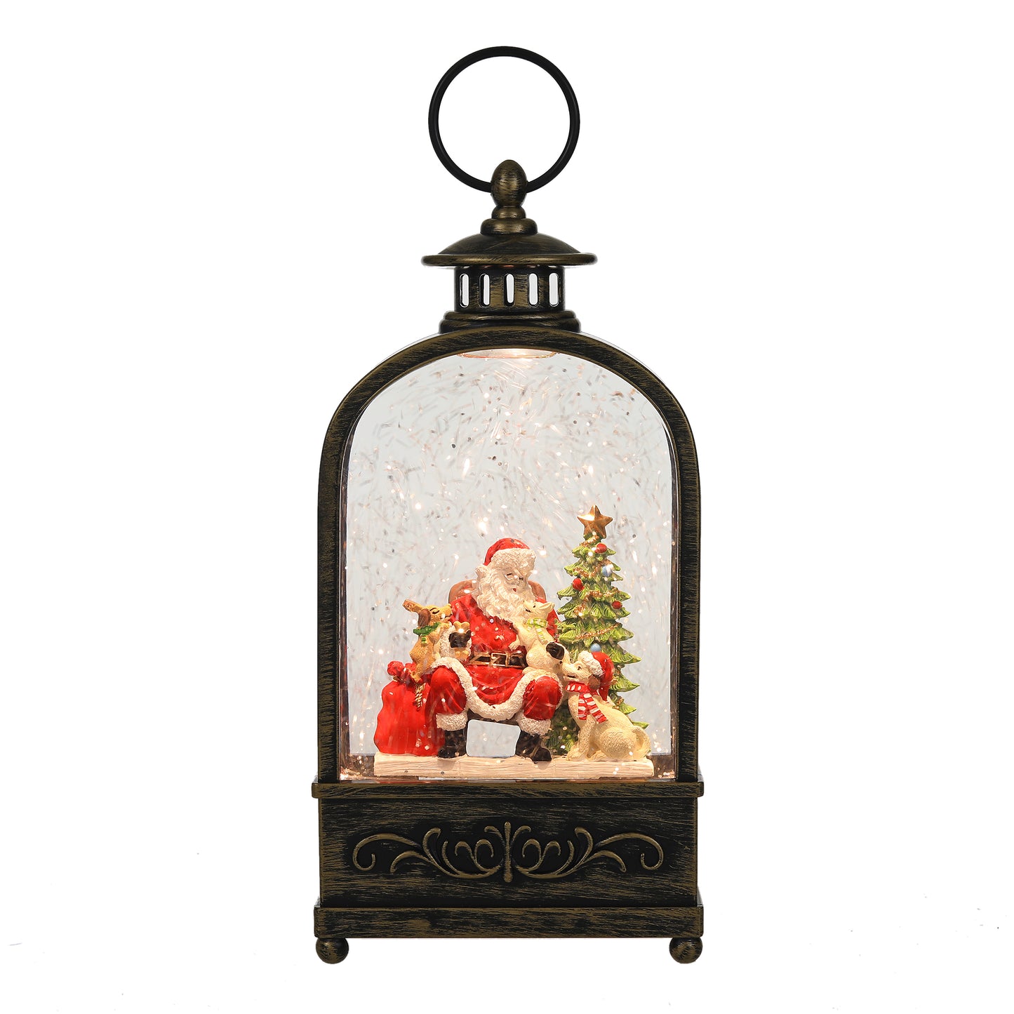 SINT Christmas Vintage Snow Globe Lantern