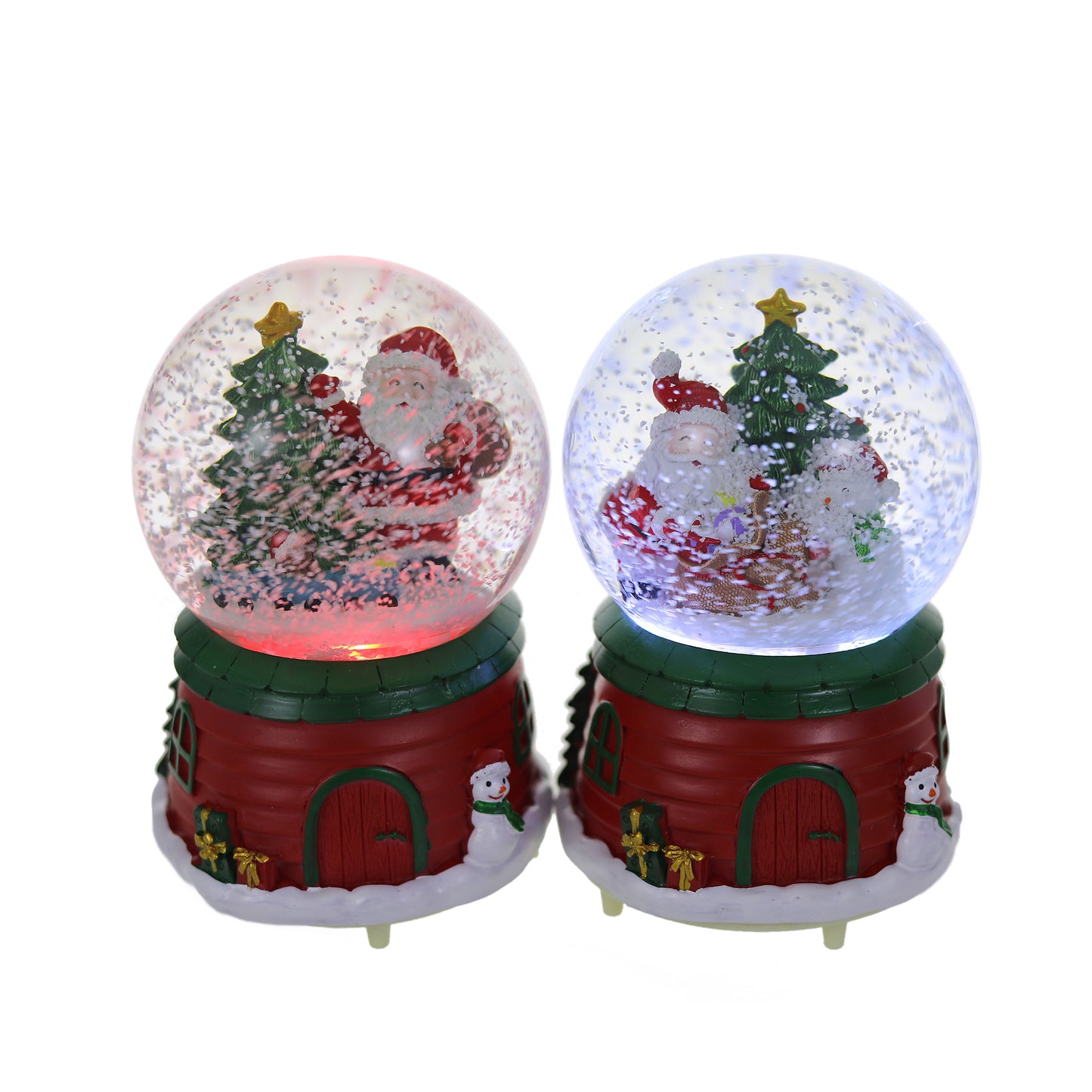 SINT Christmas Musical Glittering Water Snow Globe | Set of 2