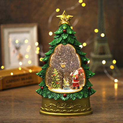 SINT Christmas Music Lighted Water Glitter Lamp for Home Decoration