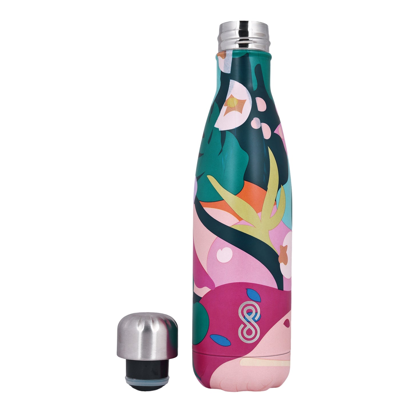 Modern Art Water Bottle 17 Oz | 500 ML | Blue