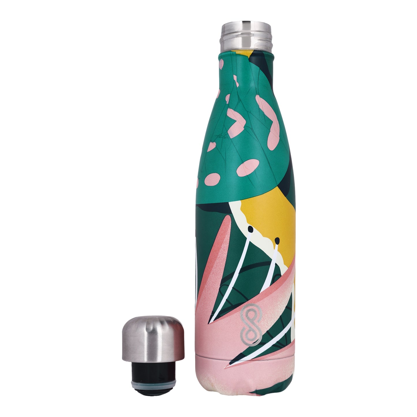 Modern Art Water Bottle 17 Oz | 500 ML | Green