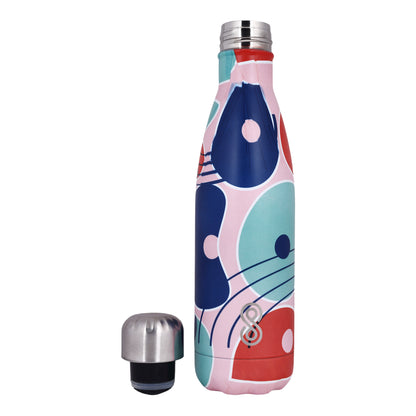 Modern Art Water Bottle 17 Oz | 500 ML | Pink