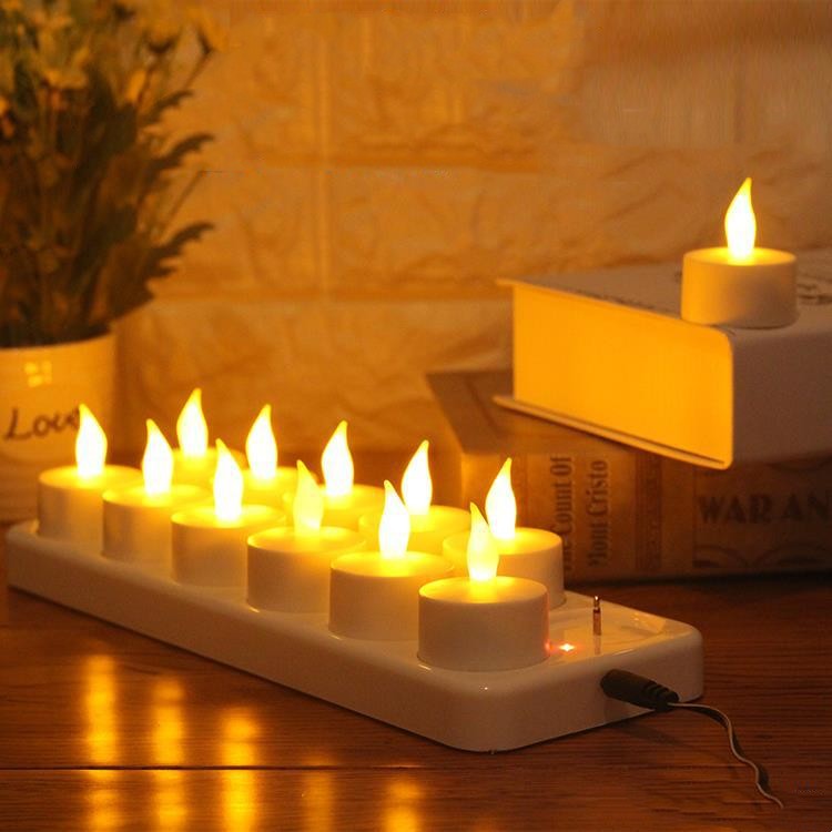 12 LED Rechargeable Electronic Candles