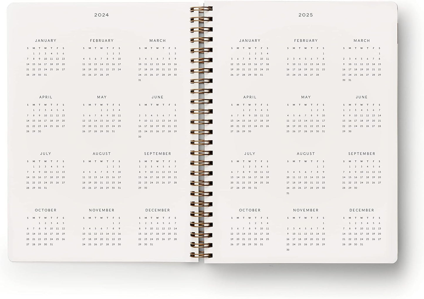 RIFLE PAPER CO. 2024 Flores 12-Month Softcover Spiral Planner