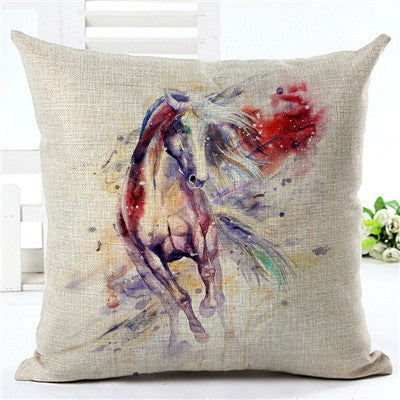 Horse pattern pillow pillowcase