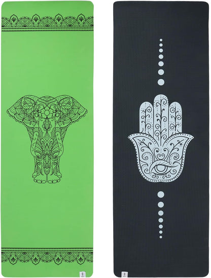 Premium 6mm Print Reversible Yoga Mat- Tranquil Tusk