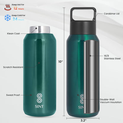 Carbonated Sports Bottle- Leak Proof 20 oz| 600 ML Green