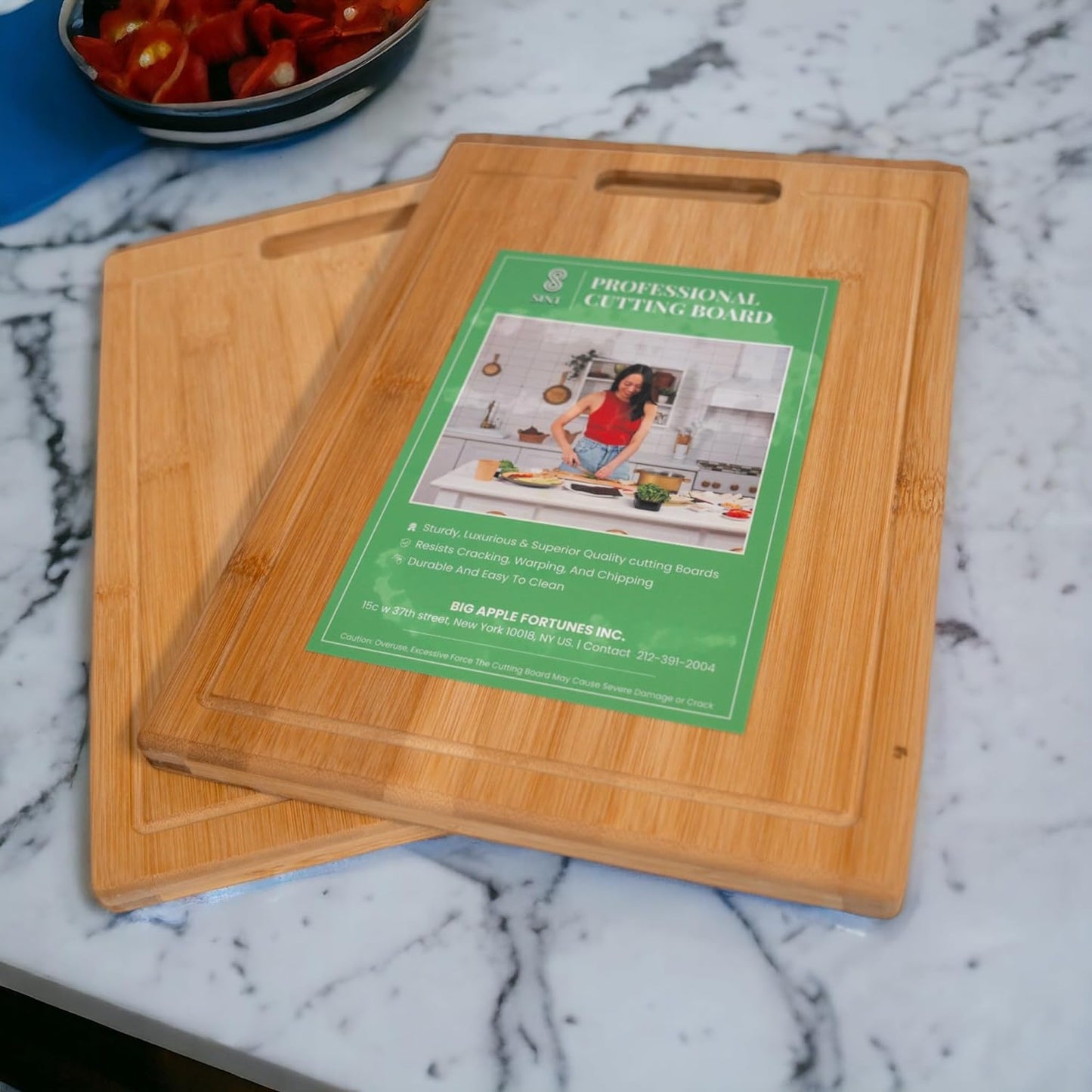 Wood Cutting Boards Set of 3