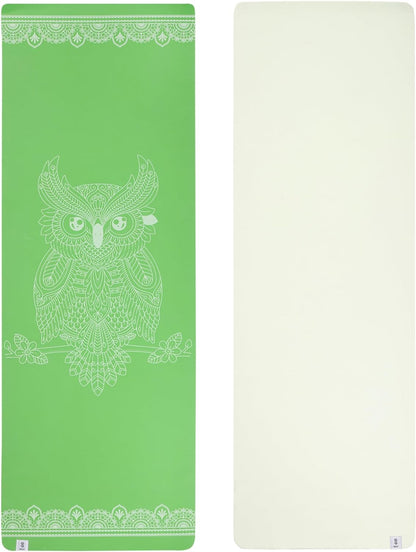 Premium 6mm Print Reversible Yoga Mat- Mystic Owl