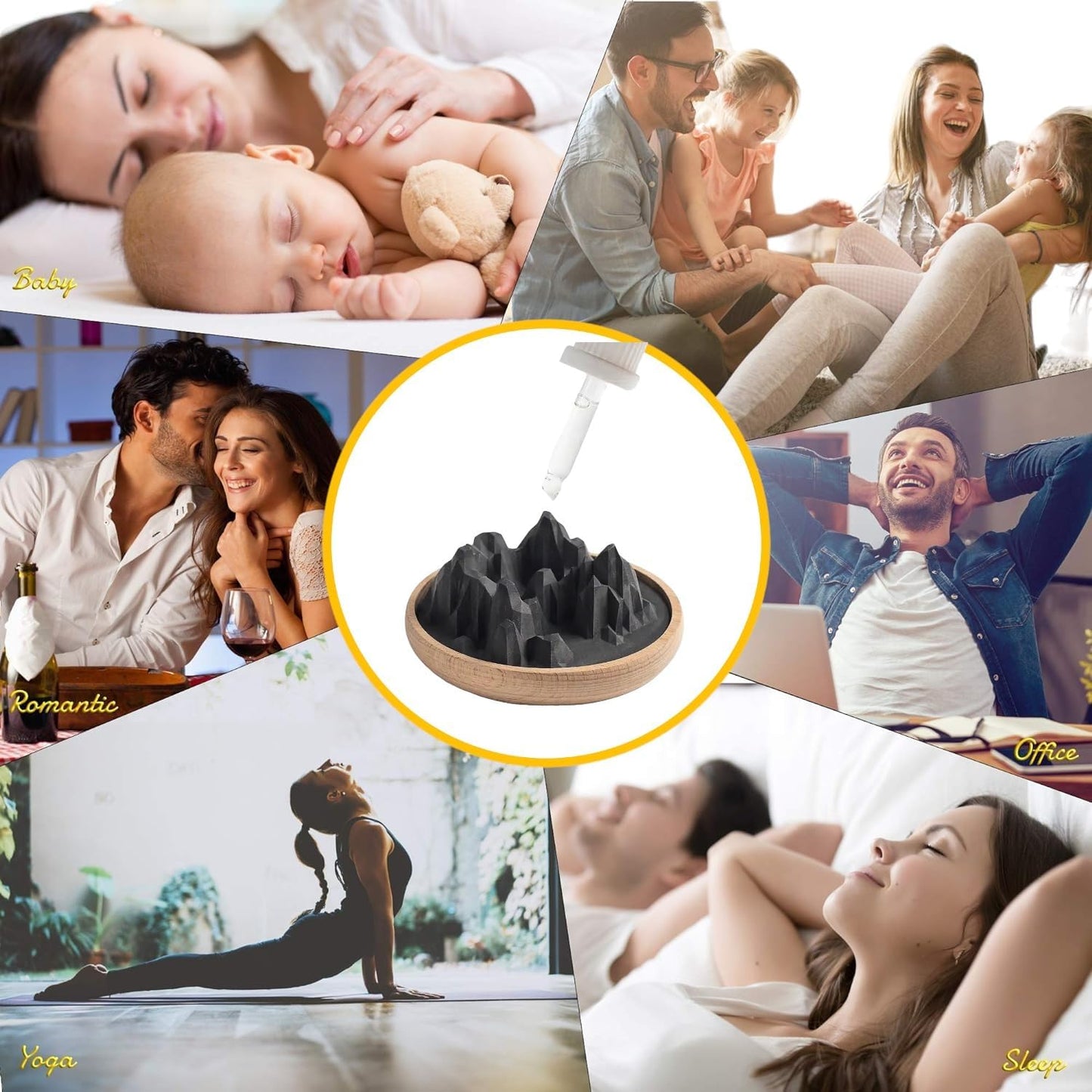 Aroma Diffuser Diatomite Mountain Stone