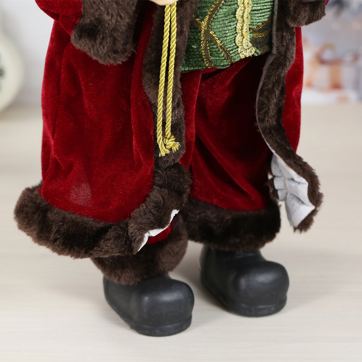 SINT 18 Inch Christmas Standing Santa Claus Doll Statue Figurine Ornament