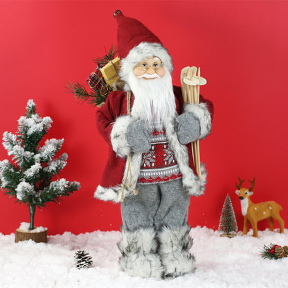 SINT 18 Inch Christmas Standing Santa Claus Doll Statue Figurine Ornament