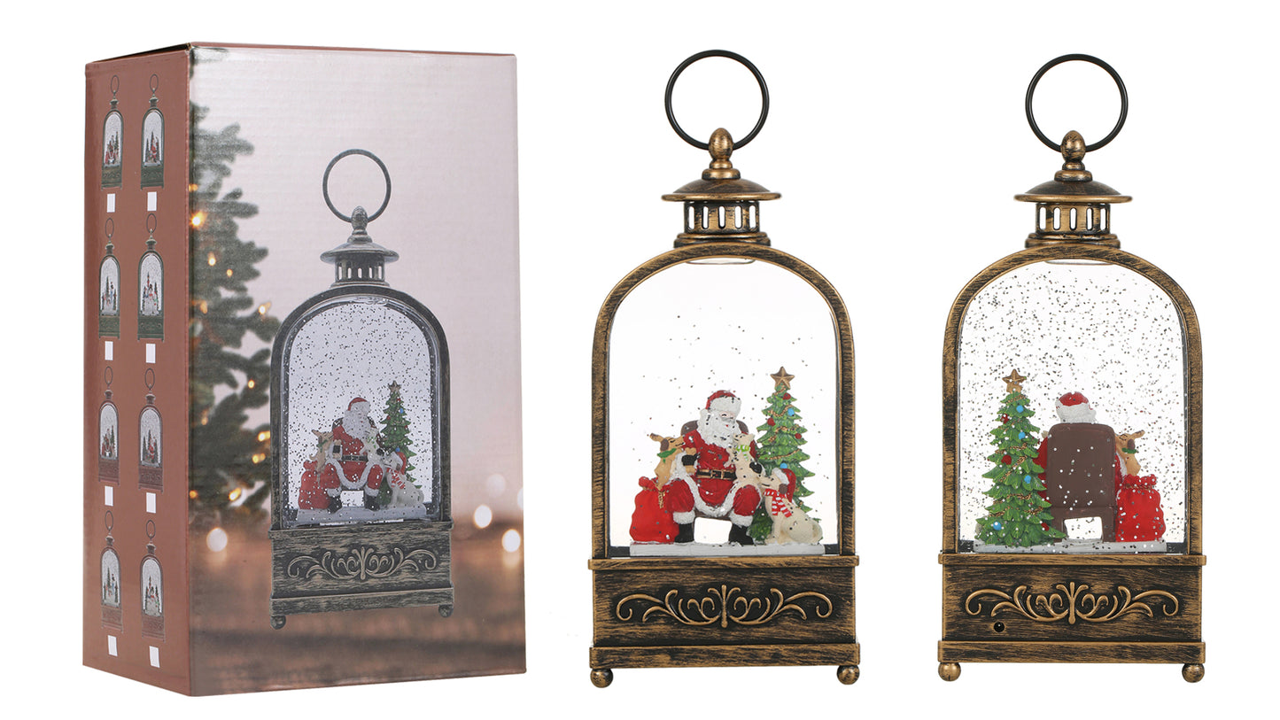 SINT Christmas Vintage Snow Globe Lantern