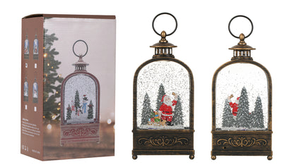 SINT Christmas Vintage Snow Globe Lantern